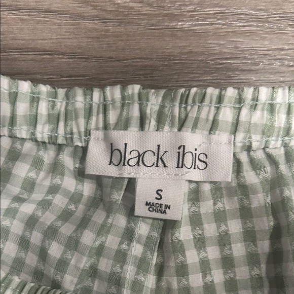 NWT Black IBIS Green Gingham Women's Boxer Lounge Shorts Size S - Picture 2 of 4